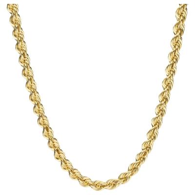 Goldkette LUIGI MERANO "Kordelkette, hohl, Gold 585" Gr. 45, gold, Halsketten, Damen, 45cm, Gelbgold 585