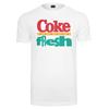 T-Shirt MERCHCODE "Merchcode Herren Coca Cola 90's Logo", Herren, Gr. XS, weiß, 100% Baumwolle, unifarben, casual, normal, Rundhals, Kurzarm, Shirts