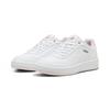 Sneaker PUMA "Court Classy Sneakers Damen", Gr. 38, pink (weiß whisp of pink silber gray), Obermaterial: Synthetik; Futter: Textil; Innensohle: Textil; Laufsohle: Gummi, Schuhe