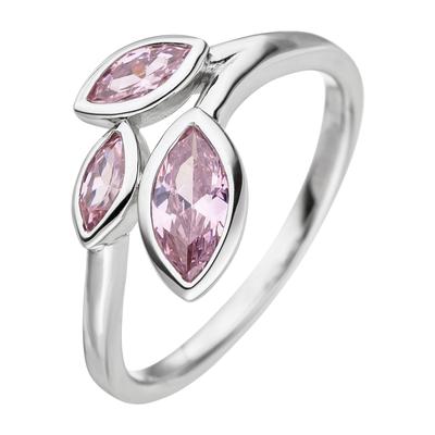 Silberring JOBO Gr. 56, silber (silber 925), Fingerringe, Damen, 56, Silber 925 (Sterlingsilber), 925 Silber mit Zirkonia Image