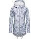 Outdoorjacke RAGWEAR "Zuzka Flower" Gr. XS (34), blau (hellblau) Damen Jacken Lange