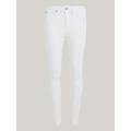 Skinny-fit-Jeans TOMMY HILFIGER CURVE "CRV HARLEM U SKINNY HW CLR" Gr. 46, N-Gr, weiß (th optic white) Damen Jeans Röhrenjeans