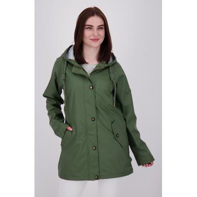 Regenmantel DEPROC ACTIVE "ANKERGLUTTRAUM WOMEN", Damen, Gr. 40 (M), grün, Obermaterial: 100% Polyurethan; Futter: 100% Polyesteru201c, casual, Langarm mit Druckknopf, Mäntel, auch in Großen Größen erhältlich Image