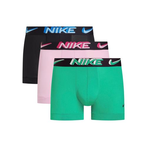 Trunk NIKE UNDERWEAR Gr. XL (52), bunt (stadium green/ pink rise/blk-3d wb) Herren Unterhosen mit kontrastfarbenem Logoschriftzug