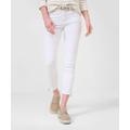 5-Pocket-Jeans BRAX "Style ANA S" Gr. 42K (21), Kurzgrößen, weiß Damen Jeans 5-Pocket-Jeans