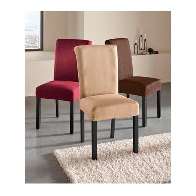 Hussen-Set Gr. 1, braun (camel), Stuhlhusse, 55% Baumwolle, 40% Polyester, 5% Elasthan, Hussen Image