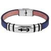 Edelstahlarmband ADELIA´S "Herren Armband aus Edelstahl 21 cm", blau, Armbänder, Herren, 21, Edelstahl
