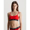 Bandeau-Bikini-Top CALVIN KLEIN SWIMWEAR "BRALETTE-RP" Gr. XL (42/44), N-Gr, rot (cajun red) Damen Bikini-Oberteile Ocean Blue