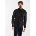 Strickjacke STREET ONE MEN Gr. M (50), schwarz (faded black) Herren Strickjacken