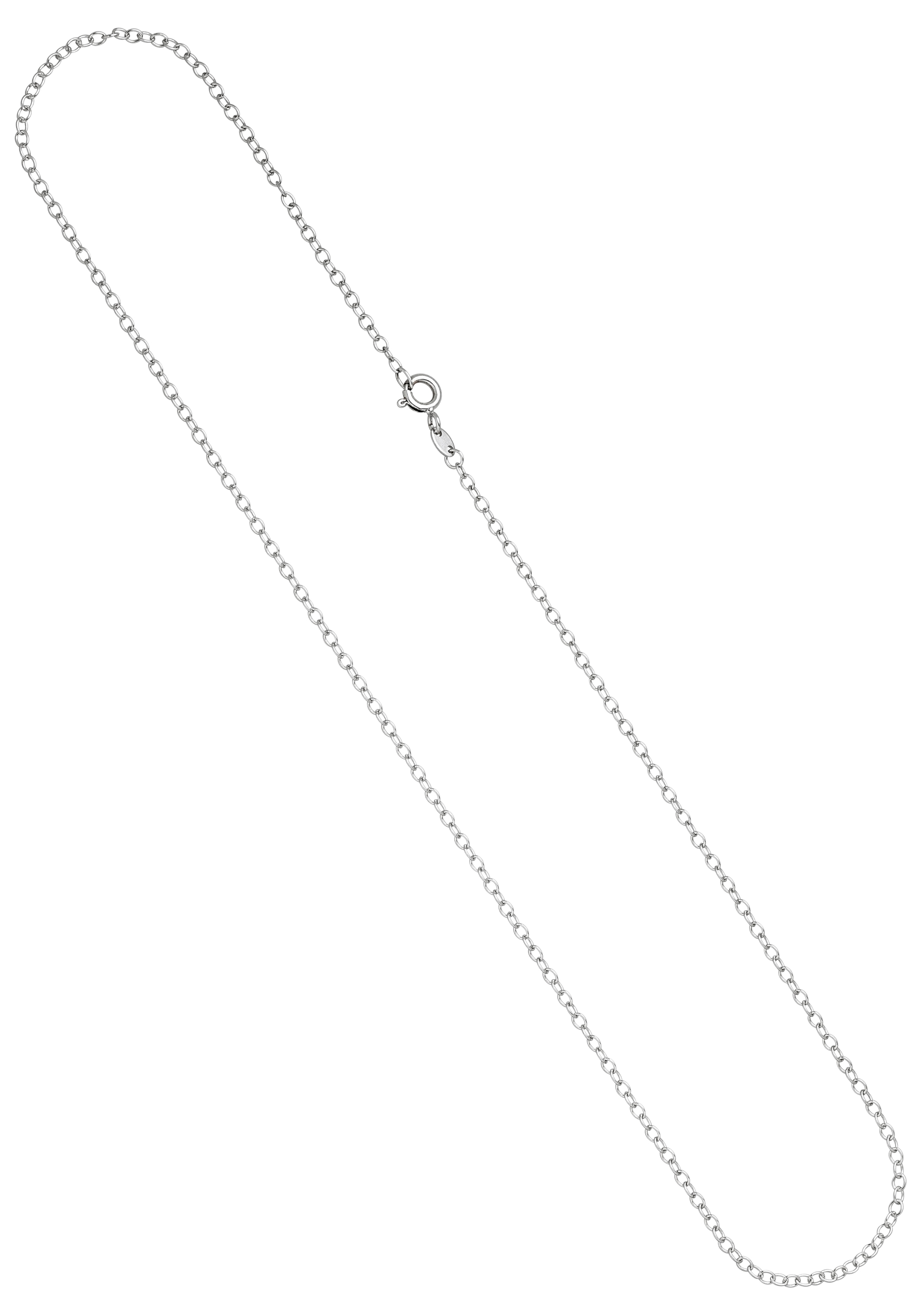 Goldkette JOBO, weiß (weißgold 585), Halsketten, Weißgold 585, L: 45, Ankerkette 585 Weißgold