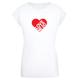 T-Shirt MERCHCODE "Merchcode Damen Ladies Beatles - Love me do T-Shirt" Gr. L, weiß (white) Herren Shirts Print