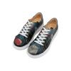 Plateausneaker DOGO "Myra Bear With A Balloon Damen Sneaker / Female", Damen, Gr. 37, Normalschaft, blau, Lederimitat, Schuhe, Vegan