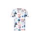 T-Shirt ALPHA INDUSTRIES "ALPHA Men - T-Shirts NASA AOP T-Shirt" Gr. XL, weiß (white) Herren Shirts T-Shirts