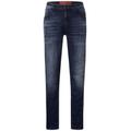Slim-fit-Jeans STREET ONE MEN Gr. 31, Länge 32, blau (dark blue random wash) Herren Jeans Slim Fit