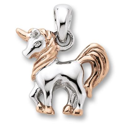 Kette mit Anhänger ONE ELEMENT "Einhorn Anhänger aus 925 Silber", silber, Halsketten, Damen, Silber 925 (Sterlingsilber)