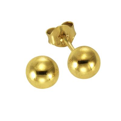 Paar Ohrstecker VIVANCE "585 Gold Kugel 5mm", gelb, Ohrringe, Damen, ONE-SIZE, Gold, Ohrstecker Image