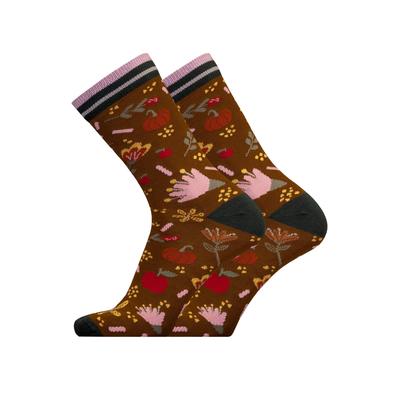 Socken UPHILLSPORT "AUTUMN GARDEN 2er Pack", Herren, Gr. 43-46, braun, 58% Wolle, 40% Polyamid, 2% Elasthan, mehrfarbig, Socken, in nahtlosem Design Image
