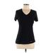 Calvin Klein Performance Active T-Shirt: Black Solid Activewear - Women's Size Medium