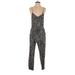 American Eagle Outfitters Jumpsuit Scoop Neck Sleeveless: Black Graphic Jumpsuits - Women's Size X-Small