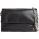 Umhängetasche CALVIN KLEIN JEANS "MICRO MONO CHAIN EW FLAP25" Gr. B/H/T: 26 cm x 17 cm x 8 cm, schwarz (black) Damen Taschen Handtaschen