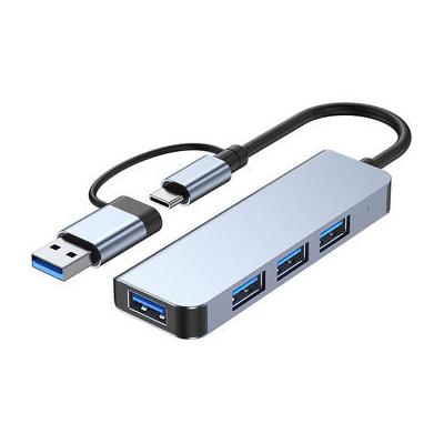 CAMVATE 4-Port USB-A Hub (Silver) C3405