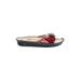 Alegria Sandals: Slip-on Wedge Casual Burgundy Shoes - Women's Size 38 - Open Toe