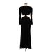 IEENA for Mac Duggal Cocktail Dress: Black Solid Dresses - Women's Size 10