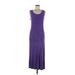 Worthington Casual Dress - Maxi: Purple Dresses - Women's Size 6 Petite