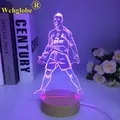 Veilleuse de sport de patinage visuel 3D football plus tard lampe de bureau LED décoration de