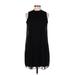 Annalee + Hope Casual Dress - Mini High Neck Sleeveless: Black Print Dresses - Women's Size Medium