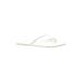 TKEES Sandals: White Solid Shoes - Women's Size 9 - Open Toe