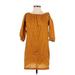 Liam of York Casual Dress - Popover: Orange Dresses - Women's Size X-Small