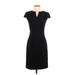 Of Mercer Casual Dress - Sheath: Black Solid Dresses - Women's Size 00
