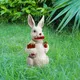 Statue de lapin en résine pour décoration de jardin lapin intensifié extérieur animal décoration