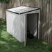 Outsunny Metal Lean-to Storage Shed in Gray | 87.5 W in | Wayfair 845-692V01WT