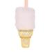 The Holiday Aisle® Ice Cream Cone Hanging Figurine Ornament, Polyester in Brown/Pink | 5 H x 2.5 W x 2.5 D in | Wayfair