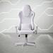 Creationstry Adjustable Reclining Ergonomic Swiveling PC & Racing Game Chair Velvet in White | 50.5 H x 28 W x 27 D in | Wayfair JJ-24010842