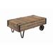 Millwood Pines Asbey Coffee Table Wood/Metal in Brown | 18.25 H x 26.5 W x 45.25 D in | Wayfair BA46E6B19AC24E9986519070FE3561AB