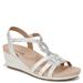 LifeStride Monaco - Womens 9 Silver Sandal Medium