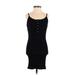 Tiger Mist Casual Dress - Bodycon Scoop Neck Sleeveless: Black Print Dresses - Women's Size X-Small