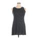Olivia Rae Casual Dress - Mini Crew Neck Sleeveless: Black Print Dresses - Women's Size X-Large