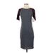 Lularoe Casual Dress - Sheath: Gray Color Block Dresses - New - Women's Size X-Small