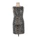 Vince Camuto Casual Dress - Mini High Neck Sleeveless: Black Dresses - Women's Size 14