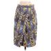 Tory Burch Casual Skirt: Blue Baroque Print Bottoms - Women's Size 8