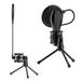 Carevas Microphone Holder Mic Pop Filter Internet Chat Online Pop Filter Internet Stand Mic Stand Mic Stand Mount Portable Mic Pop Filter Internet Chat Mount Portable Mic Stand Mount Portable KOEB