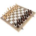 Toy Travel Chess Set Folding Chessboard Foldable Chessboard Kit Folding Chess Board Chess Board Game Checker Board Natural Wood Child