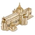3D Wooden Thai Style House Puzzle Educational Board Toy DIY Funny Jigsaw (House A)