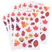 8 Sheets Halloween Decorations Party Decorations Orange Window Clings Window Clings for Glass Self-adhesive Window Clings Sticker Decorate Pvc