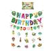 Toothpicks Hawaiian Party Supplies Hawaii Decor Happy Birthday Cake Party Banner for Decor Hawaiian Cake Picks Hawaiian Flag Wreath Cake Paper Pool Party Child