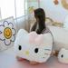 Big 80cm Hello Kitty Plush Toys Sanrio Anime Peripherals Hello Kitty Blanket Kt Cat Stuffed Dolls Decoration Pillow Toy Gift